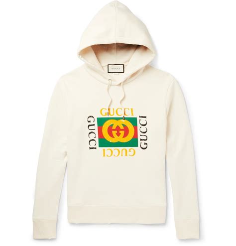 off white cotton jersey gucci men|Gucci sweatshirt hooded.